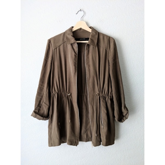 Zara Jackets & Blazers - Zara Basic Collection Military Green Jacket
